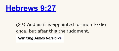 Hebrew 9:27