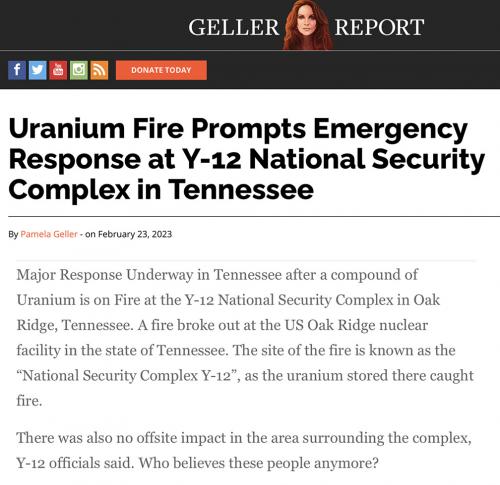 TN uranium fire