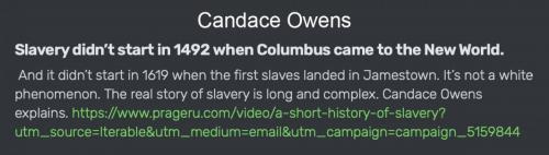 Candace on slavery 23