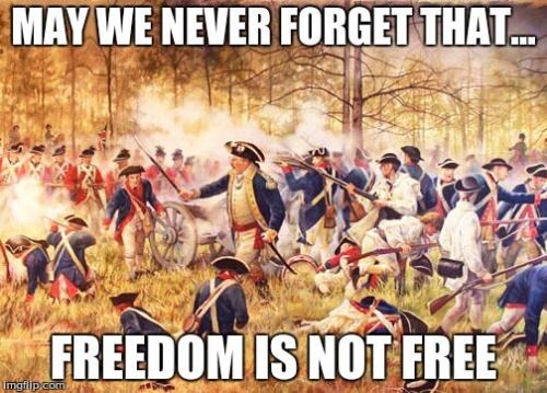 Freedom is NOT Free