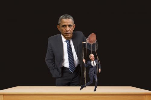 Biden Obamas-Puppet