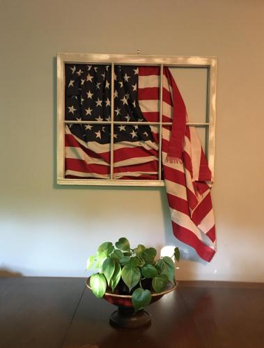 Flag - In window frame 2