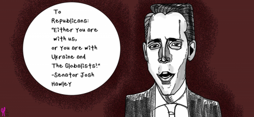 josh hawley senator political cartoon nft