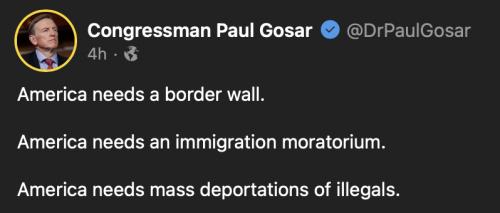 Gosar mass deports