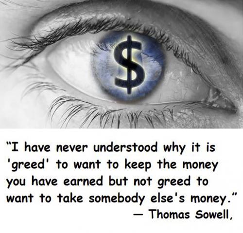 USA T Sowell greed