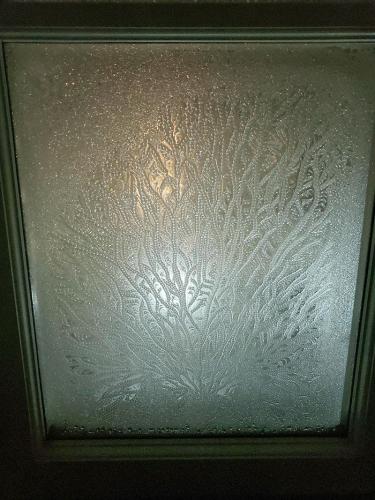 Ice-Snow Geometry - How The Water Froze on a Window