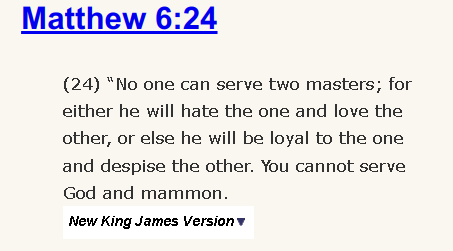 Matthew 6:24