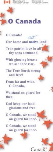 O canada - Our Home and OUR land (2)