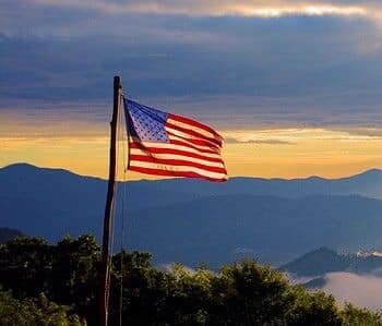 Flag - With mountains 1