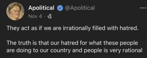 hatred very rational