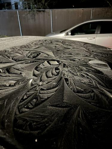 Snow-Ice Geometry -- Frost Pattern On A Car2