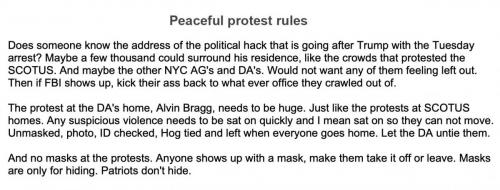 peaceful protest