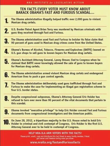 FAST AND FURIOUS BILL OF GOODS