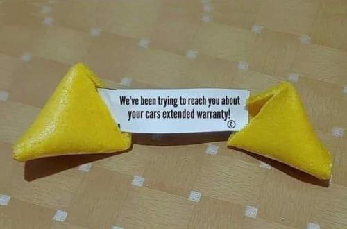 Car - Extended warranty - Fortune cookie