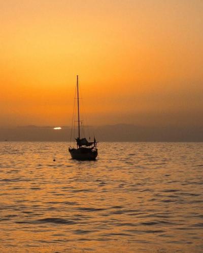 Good Night 33 - Sailboat at sunset