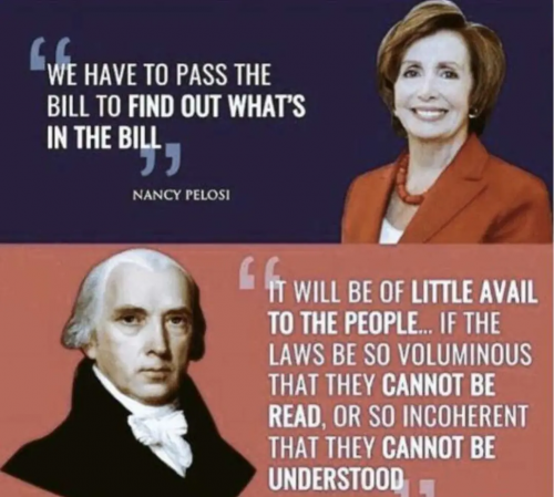 Pelosi, James Madison -- Read the Bill