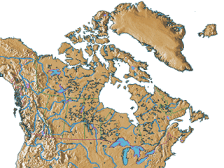 Canada -- Topographic Map