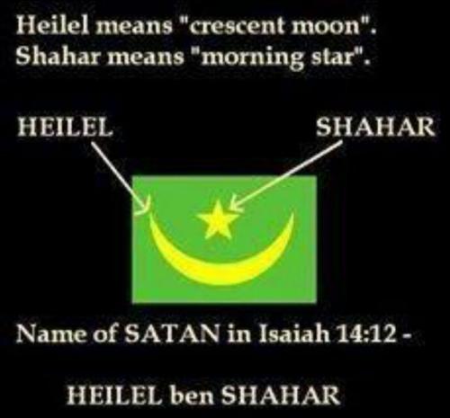 Satan - moon and star