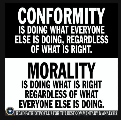 Morality vs Conformity