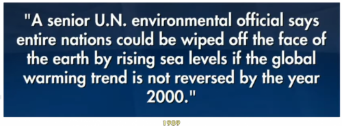 FOX reports AP said we'd be underwater by the year 2000