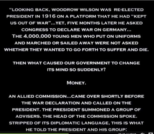 Wilson promises to stay out of war