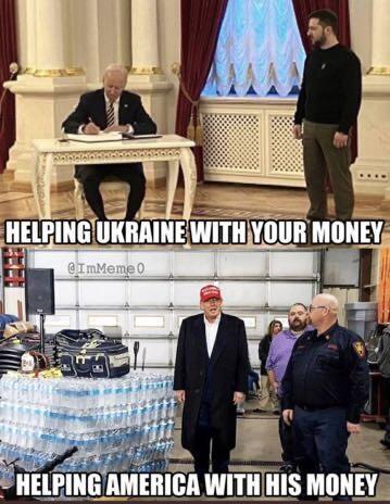 Biden, Volodymyr Zelenskyy, Trump, Money, Taxes  -- USA Tax Dollars Money