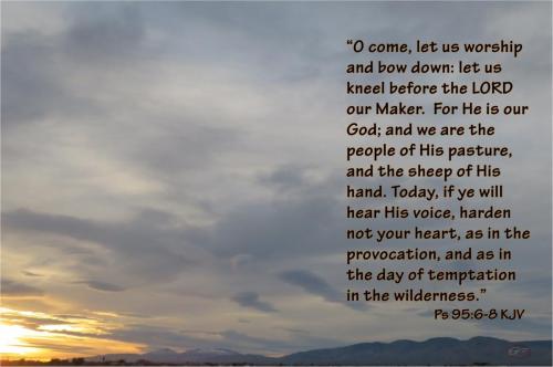 Today, if ye will hear His voice