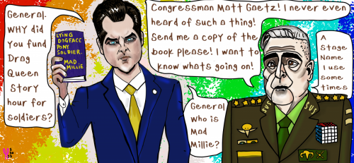 General Millie Matt Gaetz Political Cartoon
