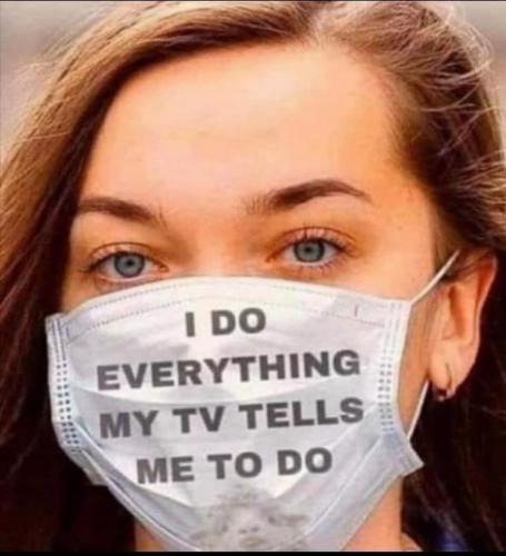 COVID, Mask, TV -- Satanvision