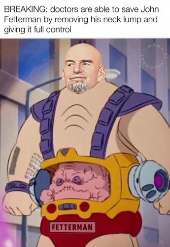 JohnFettermanSavedByRemovingLumpInNeckGivingItFullControl