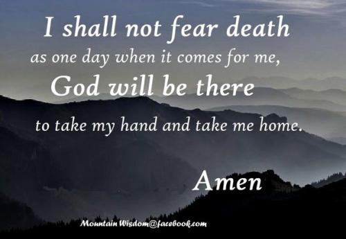 031323 - Not fear death