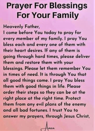 031823 - Prayer for Family