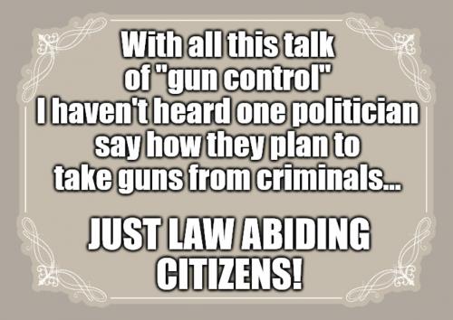 A Gun control talk