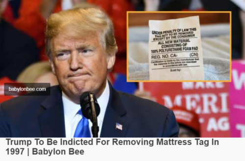 USA mattress tag