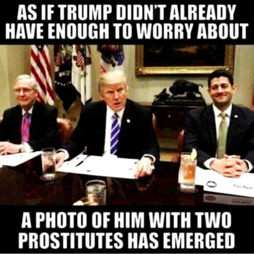Trump with Two Prostitutes