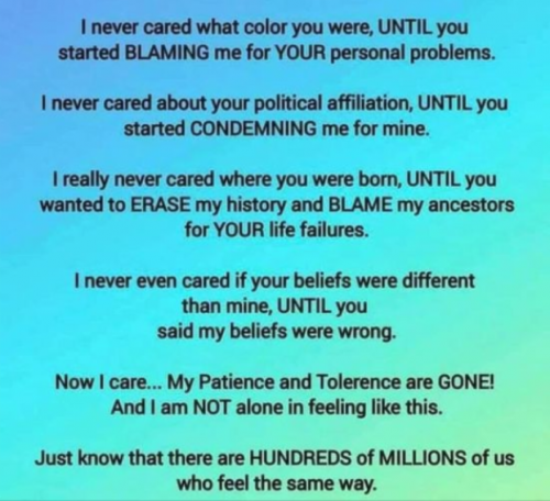 M never cared
