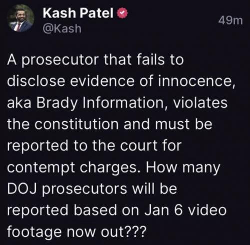 report DOJ Brady