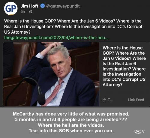 McCarthy no vids