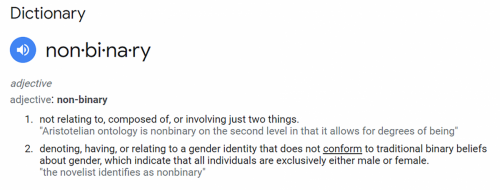 B non-binary
