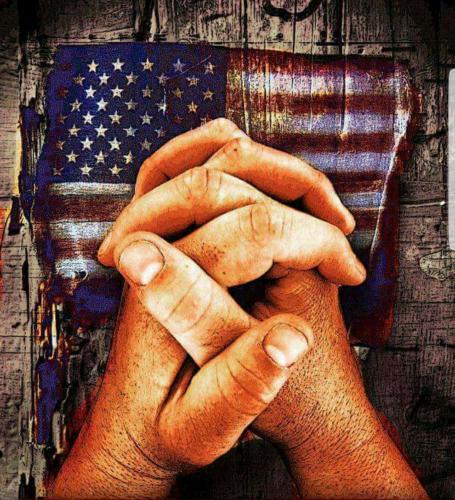 Flag - With praying hands