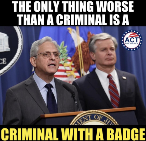 M criminal with badge