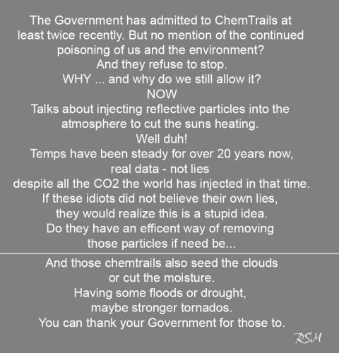 My chemtrails
