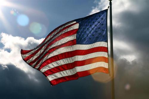 Flag - With clouds 1