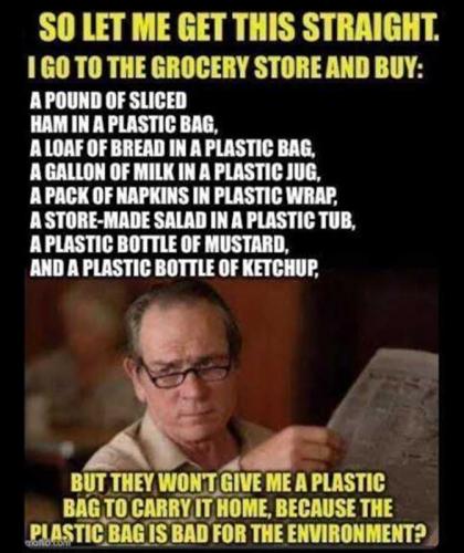 USA plastic bag