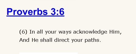 Proverb 3:6