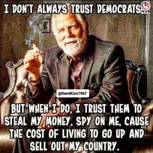 M don't trust Democrats