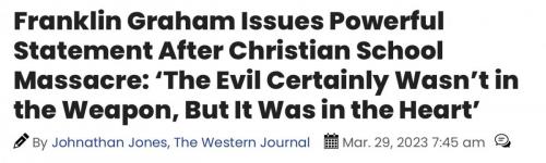 Evil was in the heart