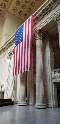 Flag - In Chicago - Inside architecture