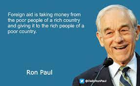 Ron Paul -- Foreign Aid meaning