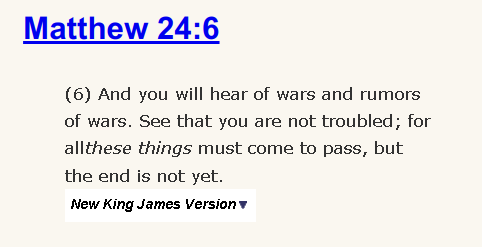 Matthew 24:6